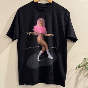 Beyoncé Medium Pink Year Of Renaissance World Tour Merch T-Shirt Reflective